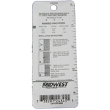 Midwest Fasteners – Ribbed Anchors with screws – A24345 – 6 pairs
