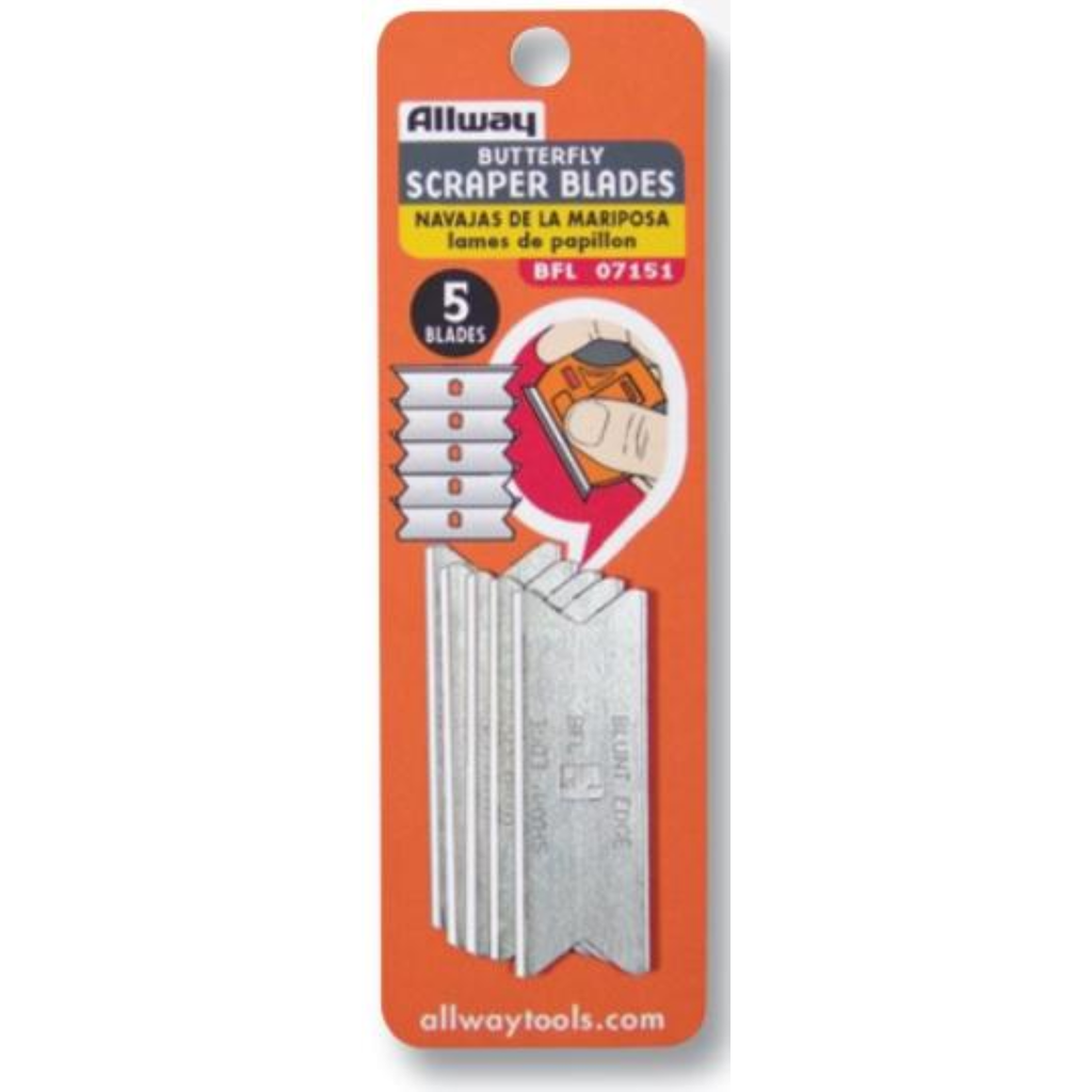 Allway – Butterfly Scraper Blades – BFL 07151 – 5 Blades