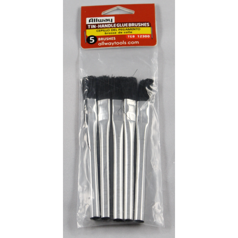 Allway – Tin-Handle glue brushes – 5 brushes