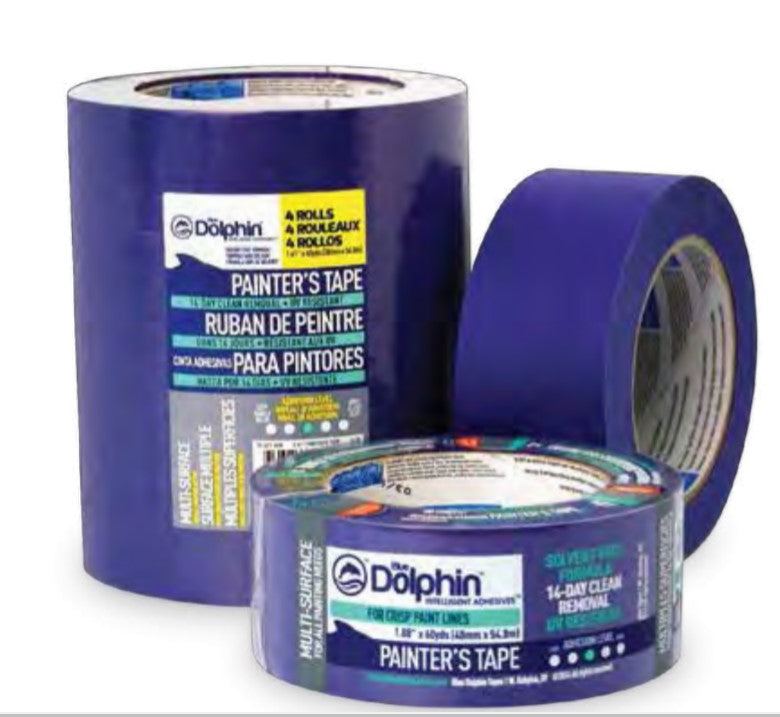 Painter's tapes, 14 day clean removal, UV resistant, 1.88'' x 60yds 48mm x 54.8m -011432