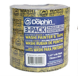Painters tape, 60 day clean removal, Ultra prime interior, Blocks paint bleed, 3 rolls, 1.41'' x 60.15yrds, 36mm x 55m-014426