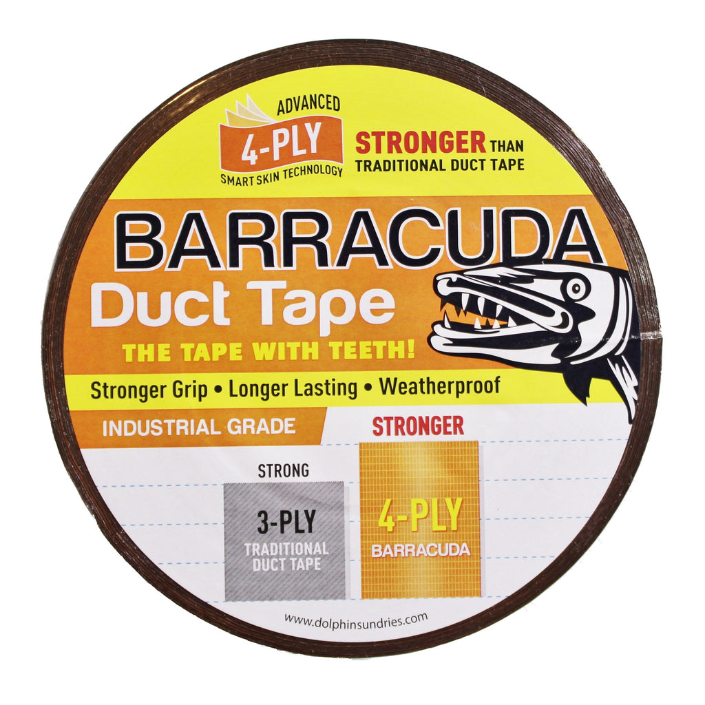Barracuda, Duct tape, Strong grip, longer lasting, weatherproof, 1.88in x 50yds, 48mm x 45.7m-014792