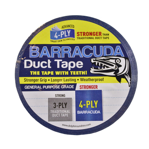 Barracuda, General purpose grade, Super strong grip, longer lasting, weatherproof, 1.88in x 54.6yds, 48mm x 50m-014808