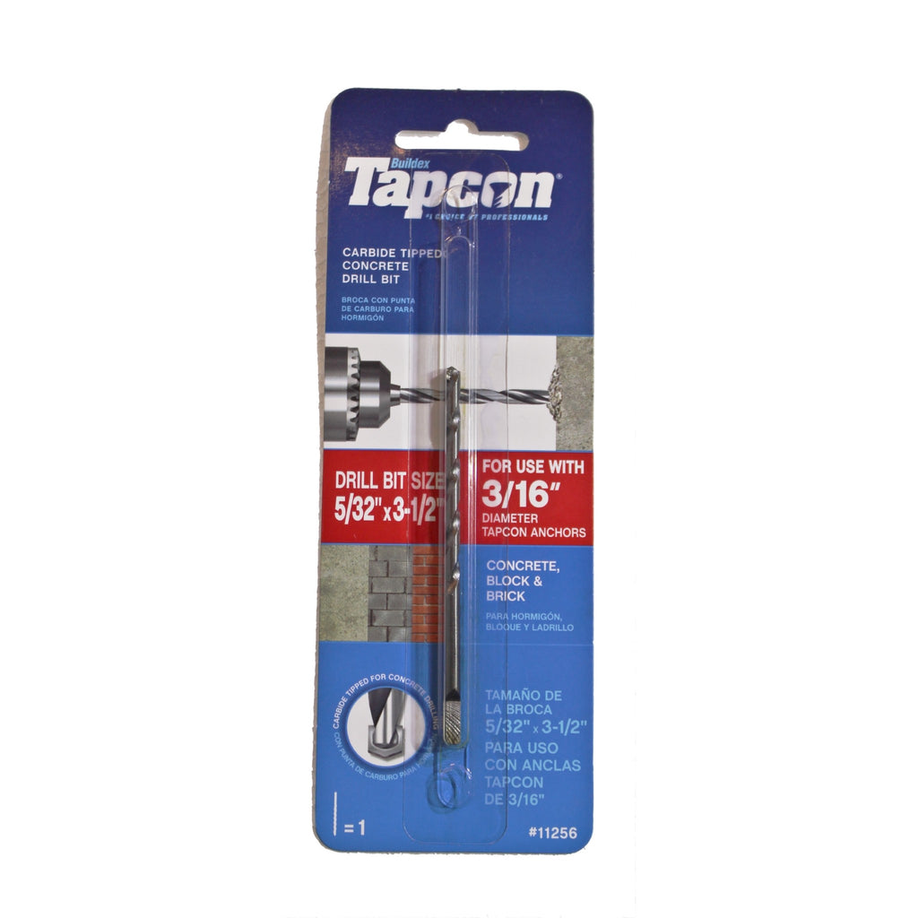 Tapcon - Drill Bit - 5/32” x 3 1/2” - 3/16” Diam. - 11256