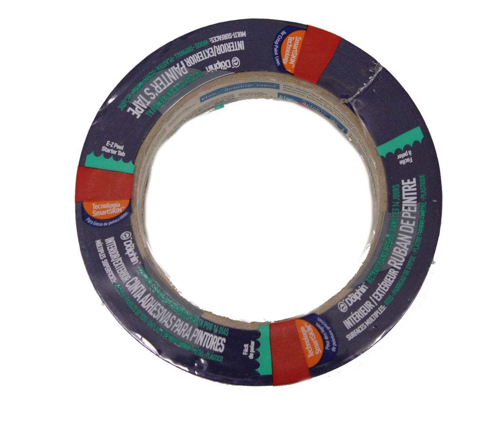 Painter's tapes, 14 day clean removal, UV resistant, .94'' x 60yds 24mm x 54.8m -11418