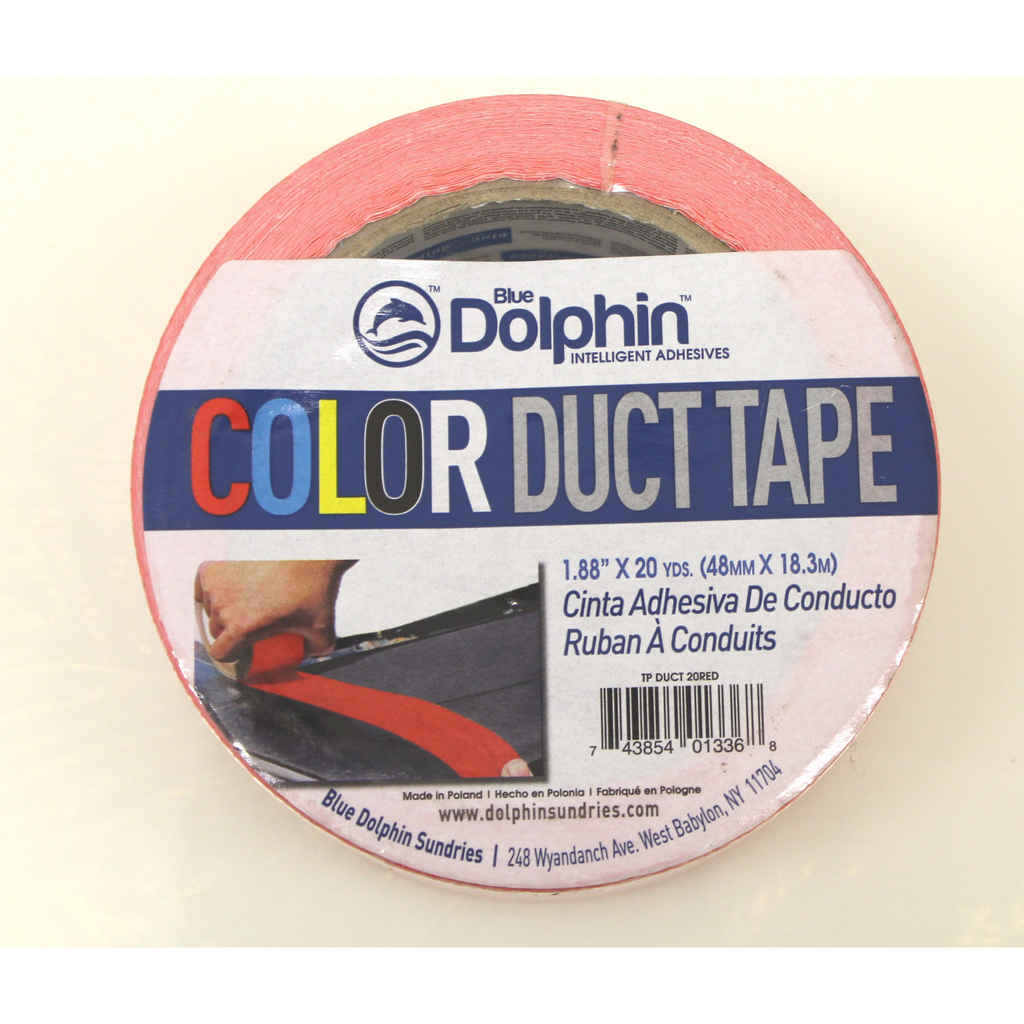 Blue Dolphin 1.88 x 20yds Colored Duct Tape TP DUCT 20BLK Case of 24