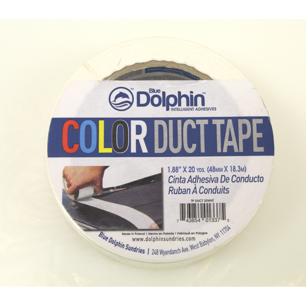 Color duct tape, 1.88'' x 20yds 48mm x 18.3m -13375 -White