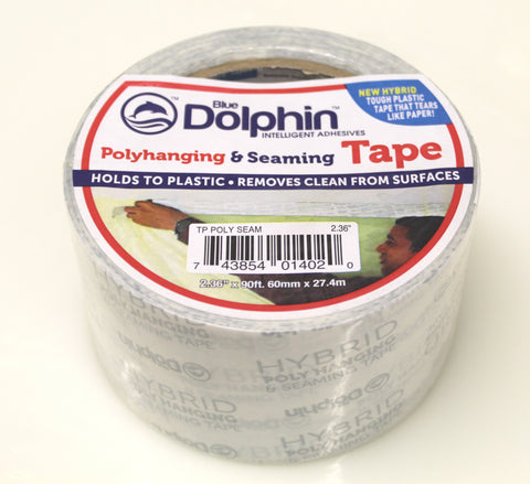 Polyhanging & seaming tape, holds to plastic, removes clean from surfaces, 2.36'' x 90ft. 60Mm x 27.4m-14020