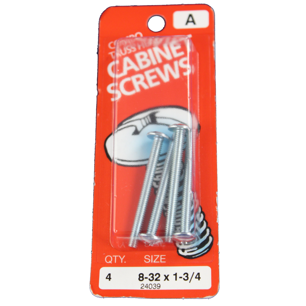 Midwest - Cabinet Screws - A - 8 32 x 1 3/4 - 4 pcs - 24039
