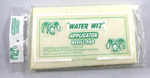 Water Wiz, Applicator Refill Pad, 1 pc, 6”x10”-310023