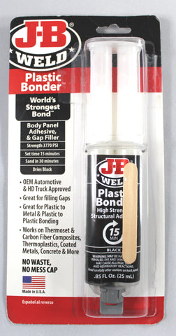 PlasticBonder, Body Panel Adhesive,  Gap Filler, Multi Purpose, Black-50139