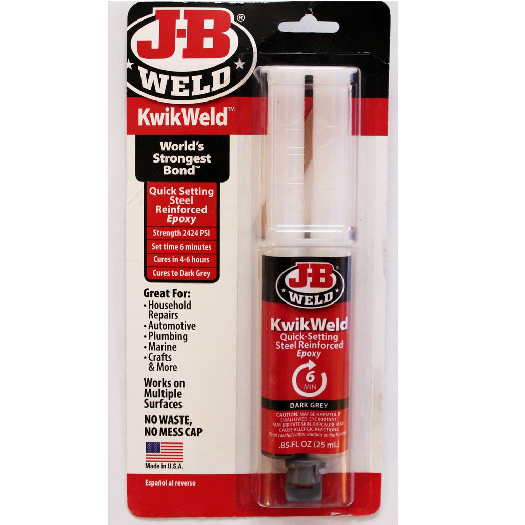 J-B Weld 50176 KwikWeld Steel Reinforced Epoxy Syringe