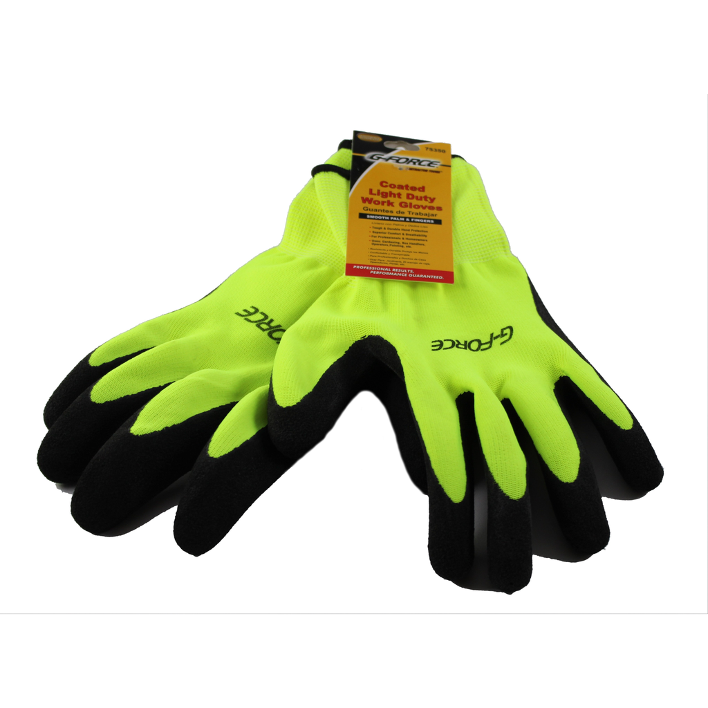 G-Force – Coated Light duty Work Gloves – 75350 – Yellow/Black