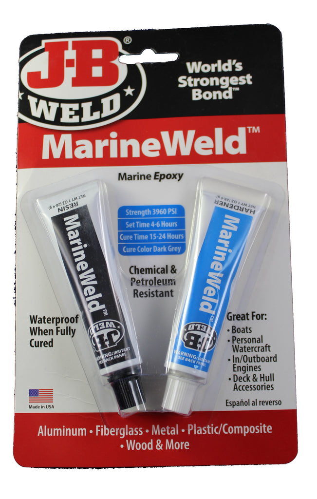 Marine Weld, Marine Epoxy, Dark Grey, For Aluminum, Fiberglass