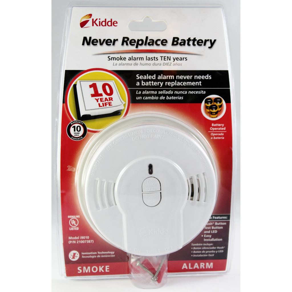 Kidde - i9010 10-Year Sealed - Lithium Battery - Operated Smoke Alarm