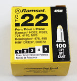 Ramset - .22 – 100 pcs, Fastener Load, Yellow