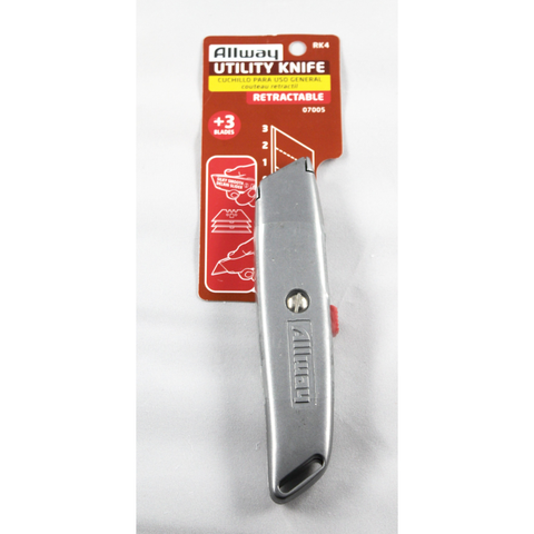 Allway – Utility Knife – Retractable with 3 blades