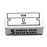 5 Single Edge Razor blades - SEB .009