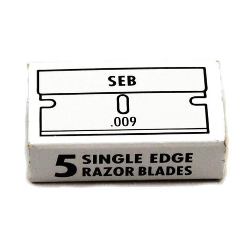 5 Single Edge Razor blades - SEB .009 – Blue Dot & Beyond