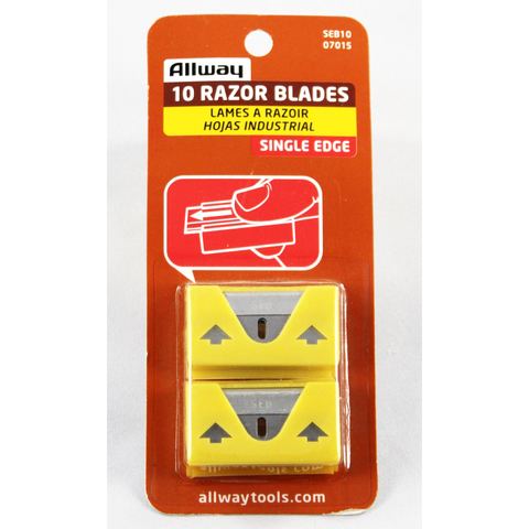 Allway – 10 Razor blades – Single Edge - SEB10 07015