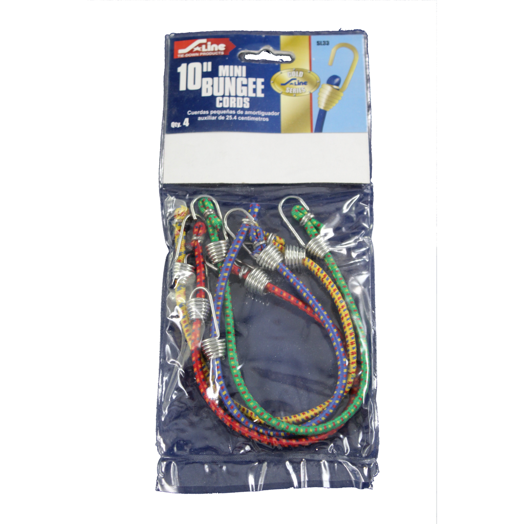 Ancra - S-Line - SL33 - 10" Mini Bungee Cords - 4 Pack