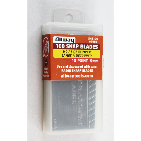 ALLWAY K7-25 Retractable 18mm Snap-Off Knife, Neon, 25 Pack - Utility Knives