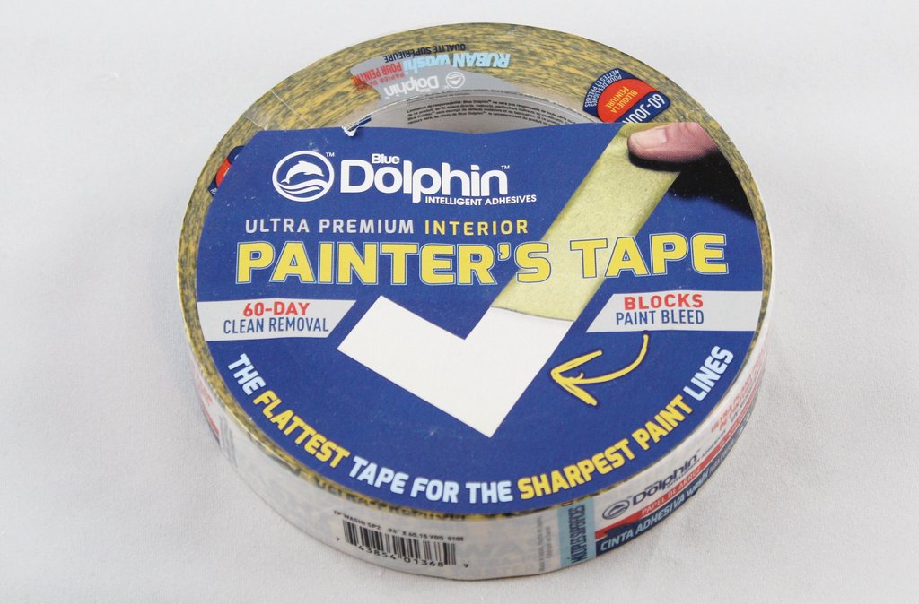 Painters tape, 60 day clean removal,Ultra premium interior, Blocks paint bleed, Uv resistant, Rice paper, .94'' x 60.15yrds, 24mm x 55m-013689